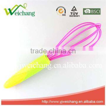 WCJ497 New design Corn handle Egg whisk Silicone Wire Whisk, Egg Frother, Milk & Egg Beater Blender 10" hot sales