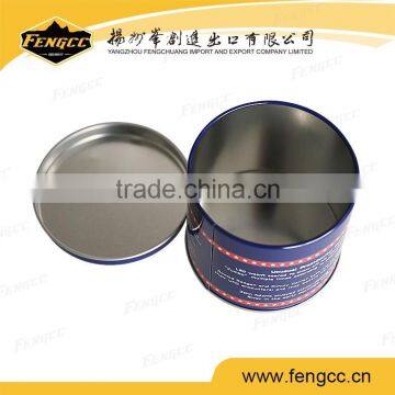 Beer Big Tin Box Cylinder With Metal Handle photo-2