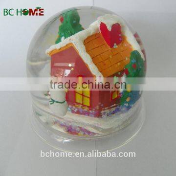 Christmas tree plastic snow globe