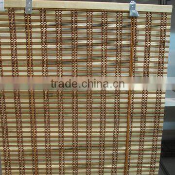 Roll-up natural bamboo window blinds