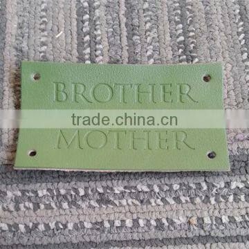 2017 Custom Factory Direct Factory High Quality PU Leather Label for Garments
