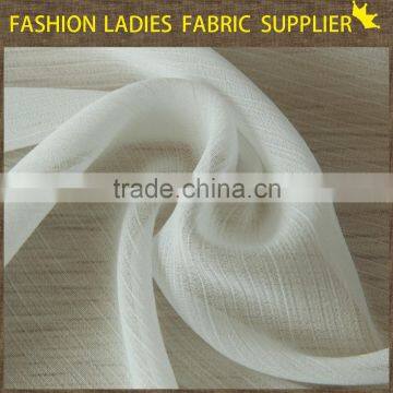 100polyester pure chiffon solid white fabric, chiffon fabric for maxi dress