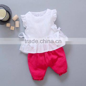 New style fahional breathable Wholesale boutique children clothing lovely Infant&toddlers clothing set