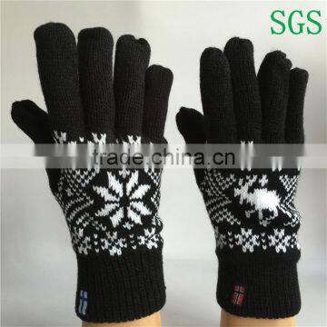 Knitted woolen glove factory cheap price