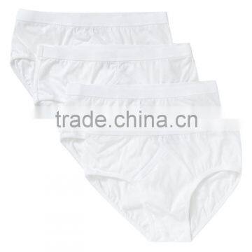 4 Pack Classic Pure White Cotton Briefs Sexy Man Briefs photo-3