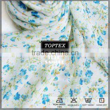 100% polyester printed chiffon fabric