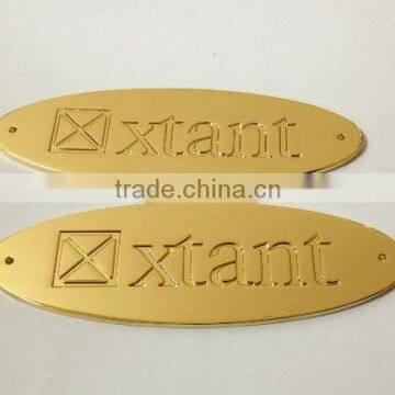 custom own logo charm tags diy golden oval shape charms tags for nameplates