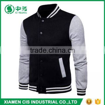 New Pattern Custom Logo Sailor Collar Couple Unisex Cotton Fleece Varsity Jacket photo-2