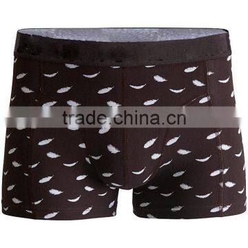 Comfortable Material Prevalent Design Mens Unique Yellow AOP Boxer Shorts photo-2