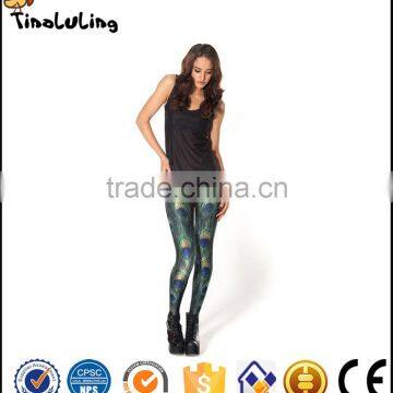 New Arrival Legging Fashion Legins Peacock Digital Sexy Leggins Printed Women Leggings Women Pants