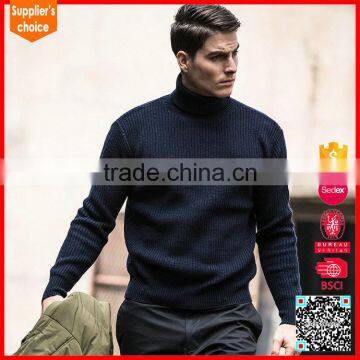 New stylish man wool sweaters design men's wool turtle-neck sweater