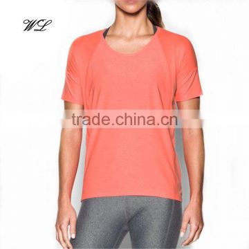 Wholesale Women Custom Top Casual Woman Sports O-neck No Sweat T-Shirt China Supplier