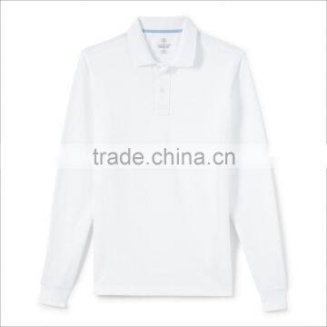 Custom 100% Cotton Polo Shirt Long Sleeve Polo T Shirt Men photo-2
