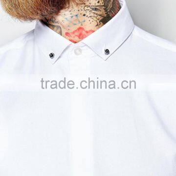 Plain White Mens Business Shirt Bulk Sale photo-3