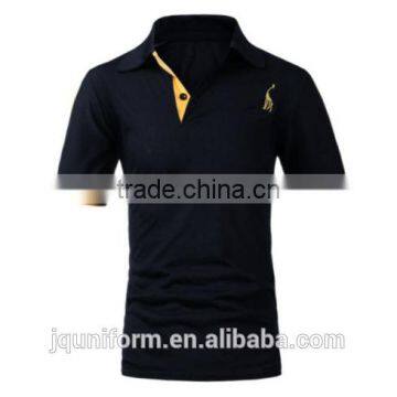 2016 New Mens Slim Fit Stylish POLO Shirt Short Sleeve Casual T-shirts photo-3