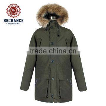 mens down parka for winters with fur