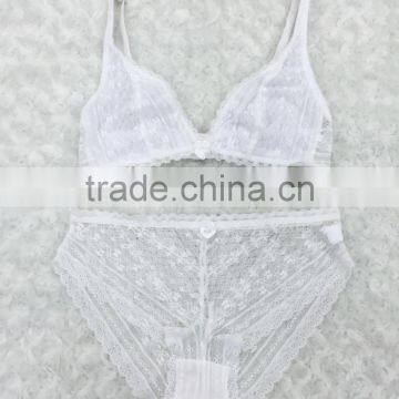 Ladies Excellent Embroidery Lace Charming Soft Sexy Bra Panty Set photo-6