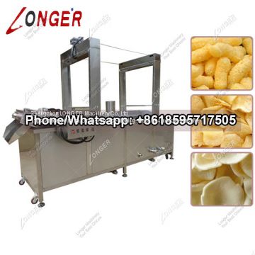 Multifunctional Banana Chips Continuous Fryer|Gas Heating Potato Chips Frying Machine