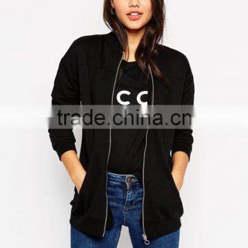 High Quality Stand Collar Long Sleeve Jersey Fleece Jacket for Women photo-2