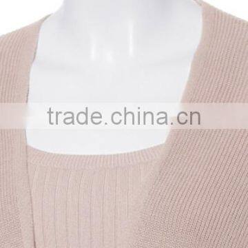 2018 OEM Custom-Made Womens Full Sleeve Sweater Dresses and Cardigan in One Set photo-5
