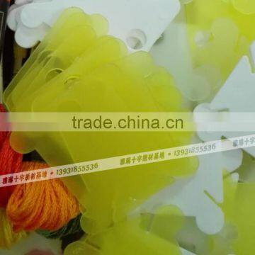 Plastic Card Embroidery Tools Plastic Floss Bobbins Threading Board for Cross Stitch photo-2