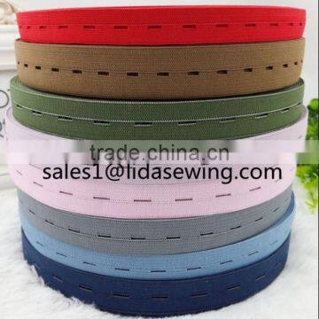 woven buttonhole elastic band webbing