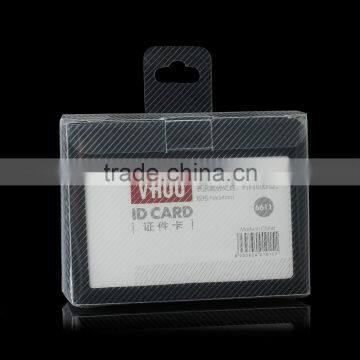 Wholesale Black Horizontal Polyurethane Cheap Credit Card Holder