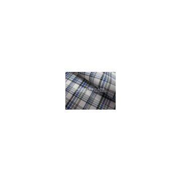 Yarn Dyed Twilling Plaid Cotton Wool Fabric With Liquid Ammonia Finish
