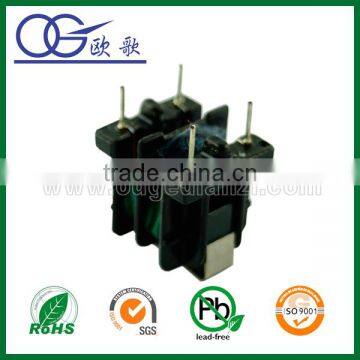 UU 10.5 vertical flyback high frequency transformer with fly wire