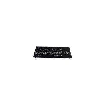 IP65 dynamic vandal proof stainless steel industrial kiosk black metal keyboard with trackball, with