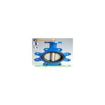 Cast Iron EPDM Ruuber Lined Concentric Wafer Lug Type Butterfly Valve Face To Face