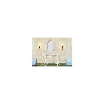 Villa Bedroom Furniture Antique Indian Resin Console Table With Wall Mirror
