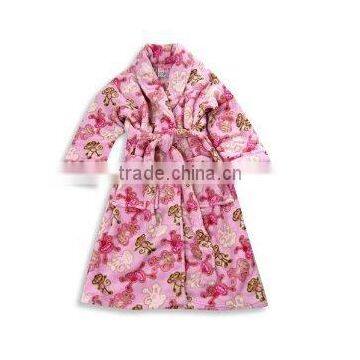 Shawl Collar Coral Fleece Sleepwear
