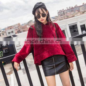 Best sales good quality warm girls winter hoodies popular fashion