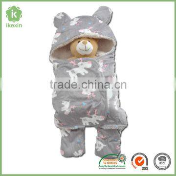 Comfortable Printed Fleece Blanket Baby Sleeping Bag photo-2