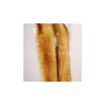 Super Long Lady Winter Faux Fur Raccoon Collar Scarf