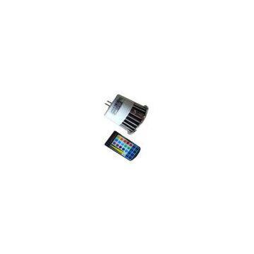 RGB LED light bulb MR16 5W with remote control