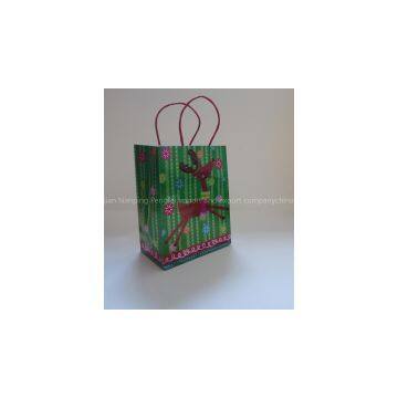 mediumhologram paper handle bag-deer