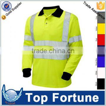 high visibility button polo shirts,reflective safety polo,hi vis workwear polo