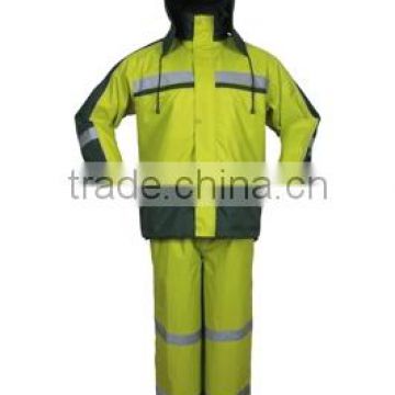 workers raincoat heavy duty/pvc two piece raincoat