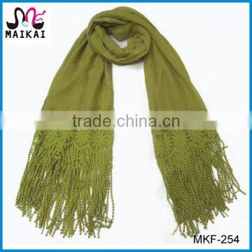 Wholesale new design 2016 fashion long lace scarf