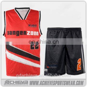 wholesale custom euroleague basketball jersey uniform design color red