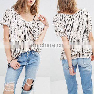 New Model 95 Cotton 5 Spandex Wholesale Custom All Over Print T-shirt