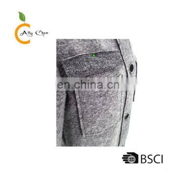 Two Chest Pockets With Flaps Womens Jackets and Coats photo-6