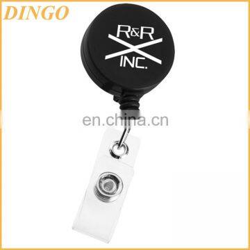 Heat transfer retractable id badge holder with lanyard