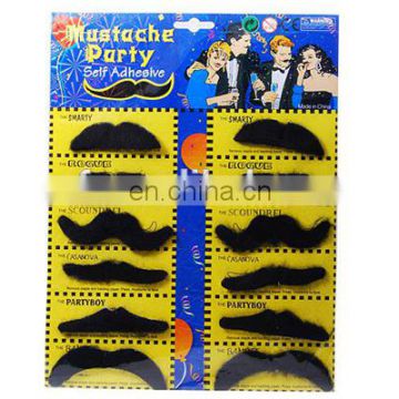 Party polyester funny Mexican fake black moustache for sale MOU-0034