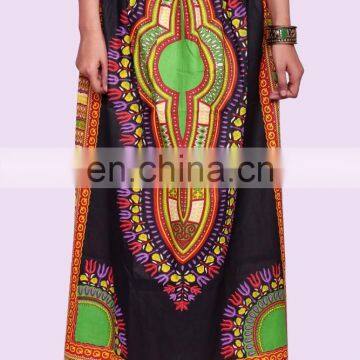 Indian Handmade NEW Women Luxury Traditional Print Dashiki Skirt Dress Long Skirt Maxi photo-2