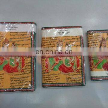 HANDMADE PAPER NOTEBOOKS SET OF 3 PCS FROM INDIA