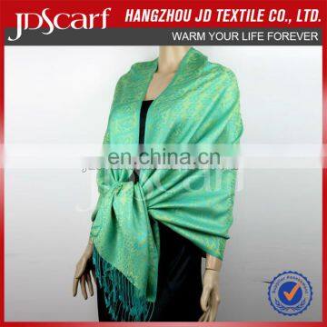 embroidery pashmina scarf JDC-249 LATEST 50% viscose+50% acrylic multicolor pamshmina scarf