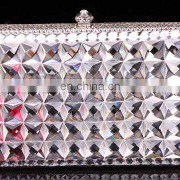 High quality crystal jeweled clutch purse